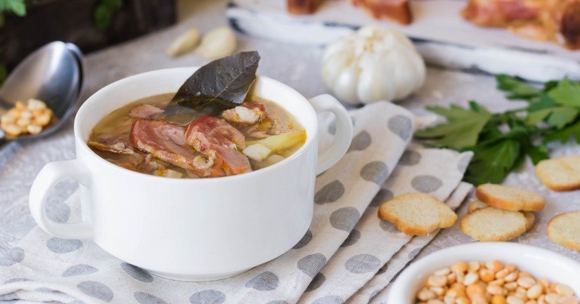 Freezer Soup Recipes to Keep You Warm This Winter - Ham Bone Soup Image