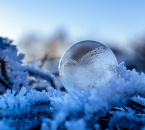 Fun Winter Activities Do With Kids Ice Bubble Image