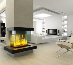 Moving Up: Determining Wants Needs Fireplace Image